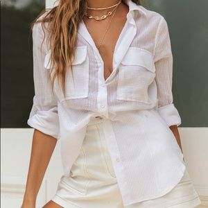White button down sea breeze shirt